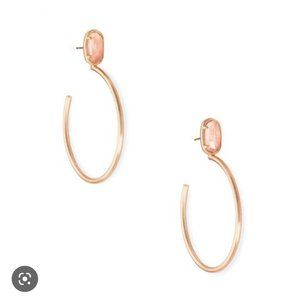 Kendra Scott Pepper Hoop Earrings in Blush Wood